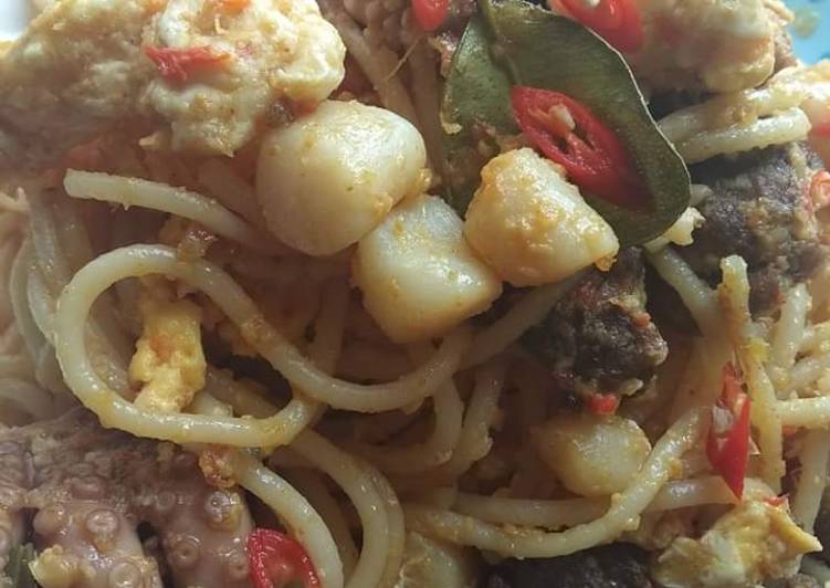 Resep Spageti goreng Aceh, Enak Banget