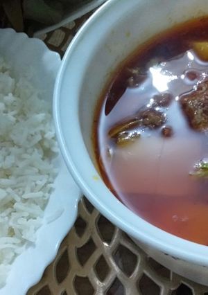 A picture of Aalo gosht.