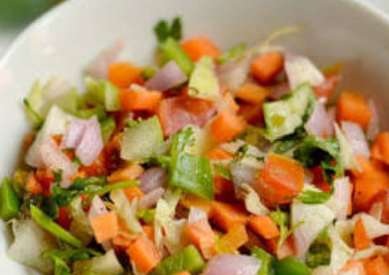 Indian healthy vegetable salad
