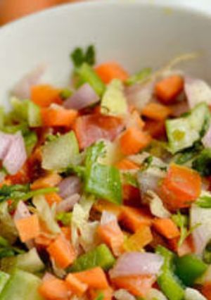 A picture of Indian healthy vegetable salad.