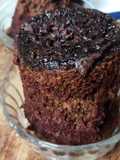 Torta en taza. Mug chocolate