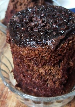 Una foto de Torta en taza. Mug chocolate