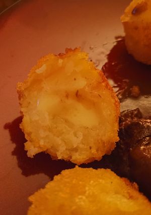 Une photo de Pommes Dauphines Panées au Fromage
