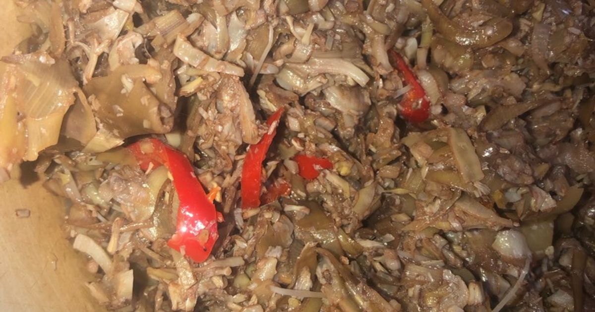 Sayur Jantung Pisang Tumis