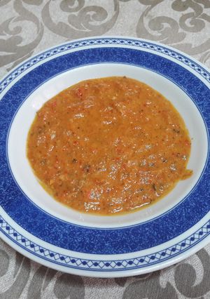 Foto principal de Sopa "Doncella argoniana asada" vegana