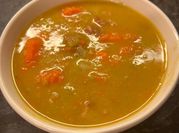 A picture of split pea and ham soup