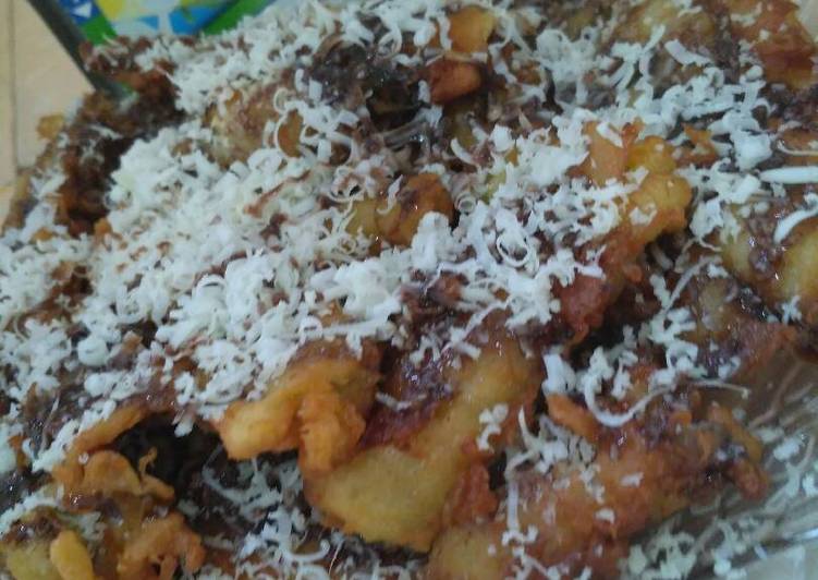 Pisang goreng coklat keju crispy 😲