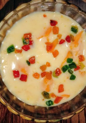 A picture of Mango custard.