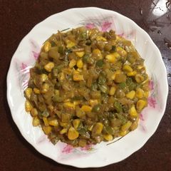 A picture of Corn Capsicum Sabji.