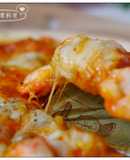 快速鮮蝦鳳梨Pizza