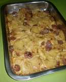 Gratén de patatas y salchichas