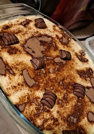 Une photo de Tiramisu au kinder bueno