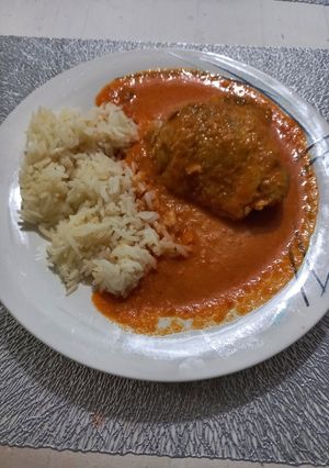 Una foto de Mole enchipotlado con pollo i Delicioso !
