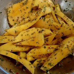 A picture of Island chow.
