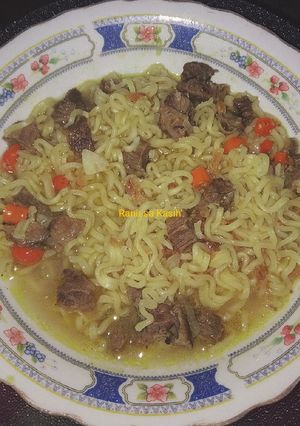 Foto resep Mie Godog (eko mie) daging sapi simple