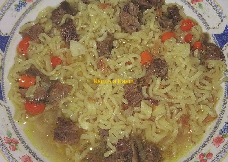 Mie Godog (eko mie) daging sapi simple
