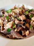 Tagliatelle al Riso Venere con Salmone e Nocciole
