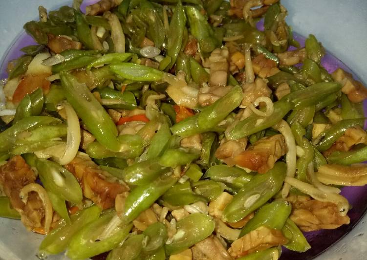 Langkah Membuat Tumis buncis teri nasi Lezat