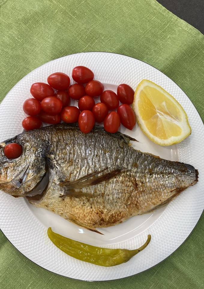 Ніжна дорада 🐠 з овочами, запечені у духовці