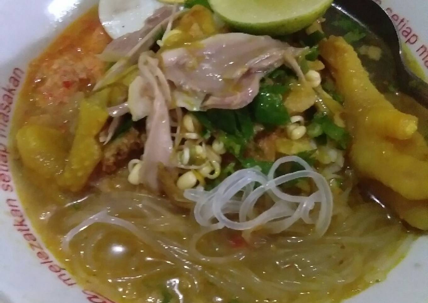 Soto ayam lamongan seger