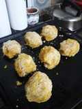 Bombas de zapallo con queso
