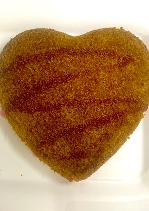 A picture of Roohafza Rava Cake.