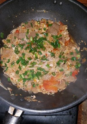 Foto resep Mie nyemek pedes