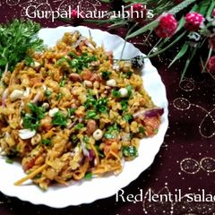A picture of Red lentil salad 🥗.