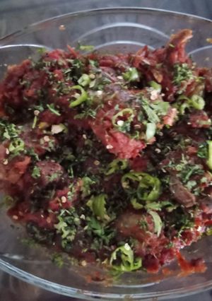 A picture of بھنا گوشت.