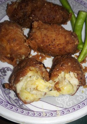 صورة لوصفة الكوردون بلو الكداب (التشيكن رول) ولا أروع 😋💕