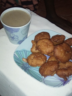 A picture of Akara and Tamarind pap.