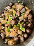 Braised Eggplant with Straw Mushrooms