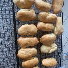 A picture of Eclairs (choux pastry only).