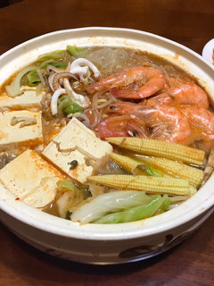 韓式泡菜臭豆腐鍋 的食譜成品照片