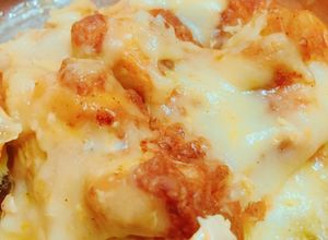 Hình của món Gà phô mai bỏ lò.