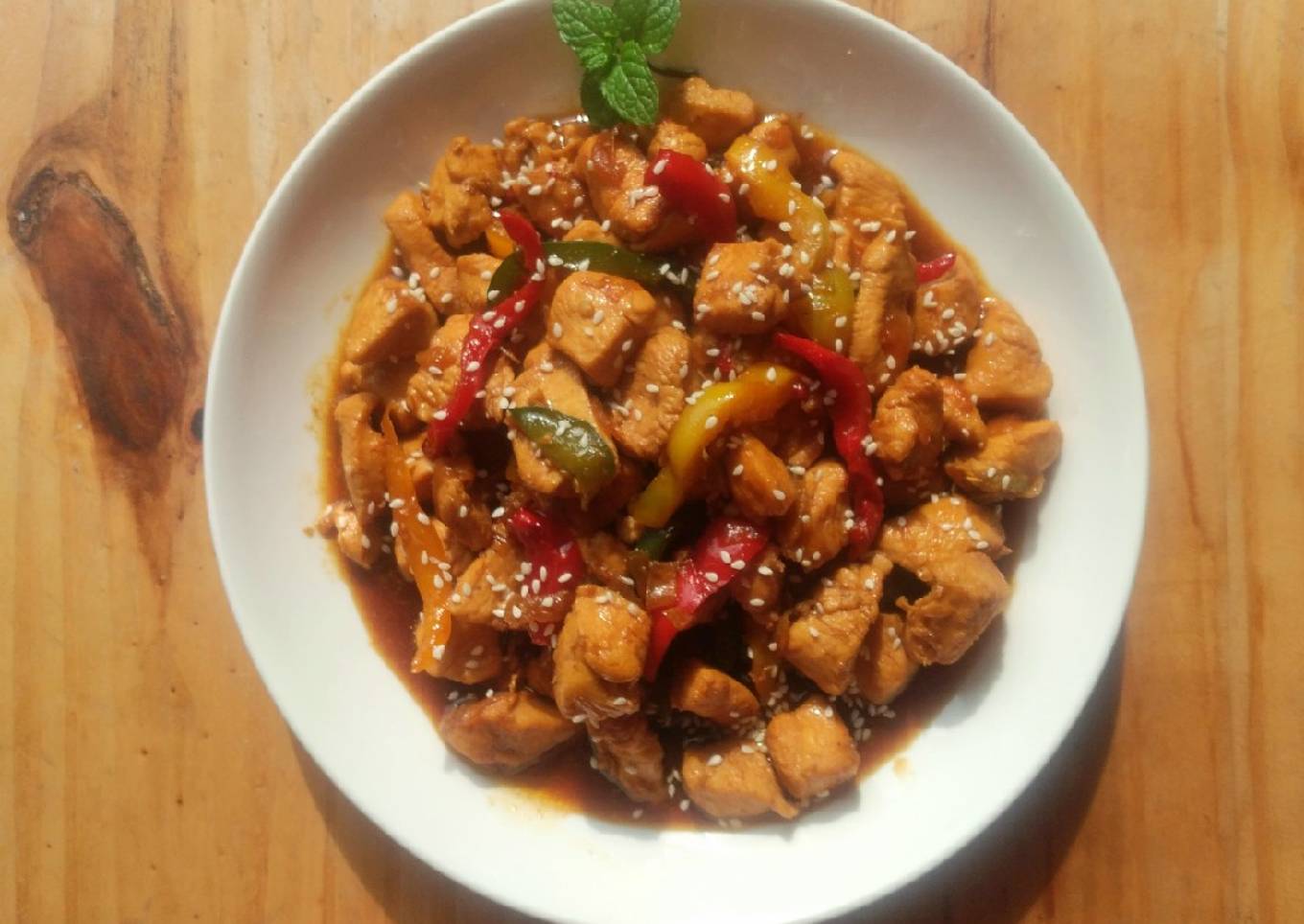 Paprika #2: Ayam paprika masak teriyaki