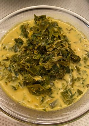 Foto resep Gulai daun singkong teri simple