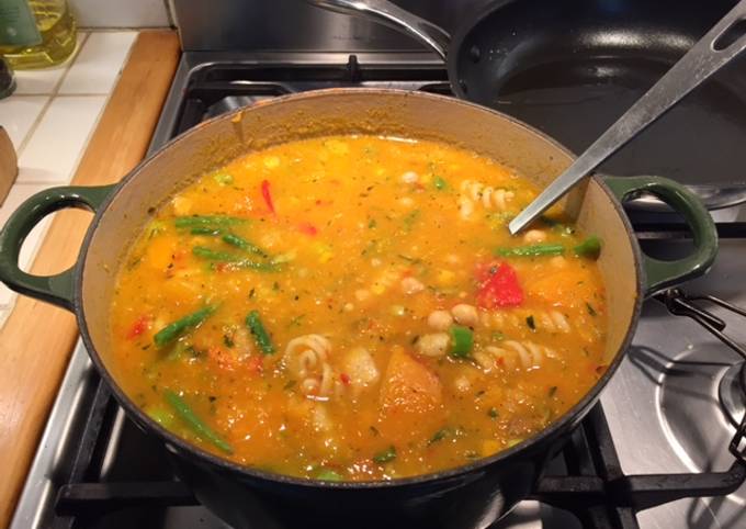 Recipe of Homemade Chunky Vegetable Soup - For Children Who Don&#39;t Like Vegetables!
