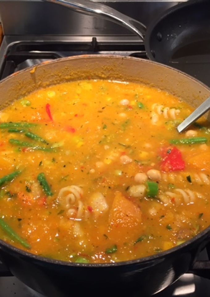 A picture of Chunky Vegetable Soup - For Children Who Don't Like Vegetables!.