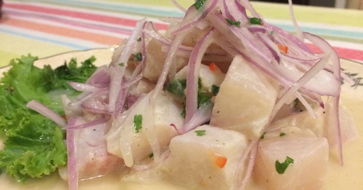 Ceviche de tilapia Receta de Gonzalo Zaplana Cookpad