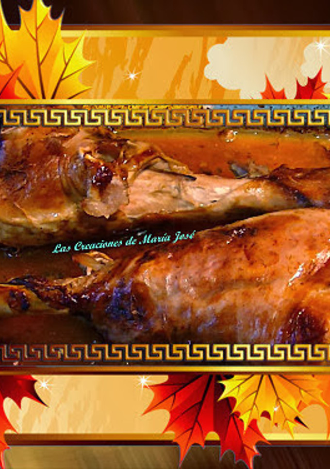 Una foto de Muslos de pavo al chocolate
