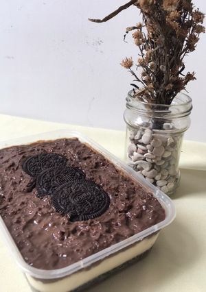 Foto resep Oreo cheese cake lumer dengan silverqueen