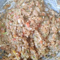 A picture of Baingan ka bartha.