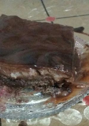 صورة لوصفة كيكة شوكولاته بجوز هند
