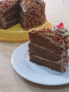 Foto resep Mocca nougat cake kukus