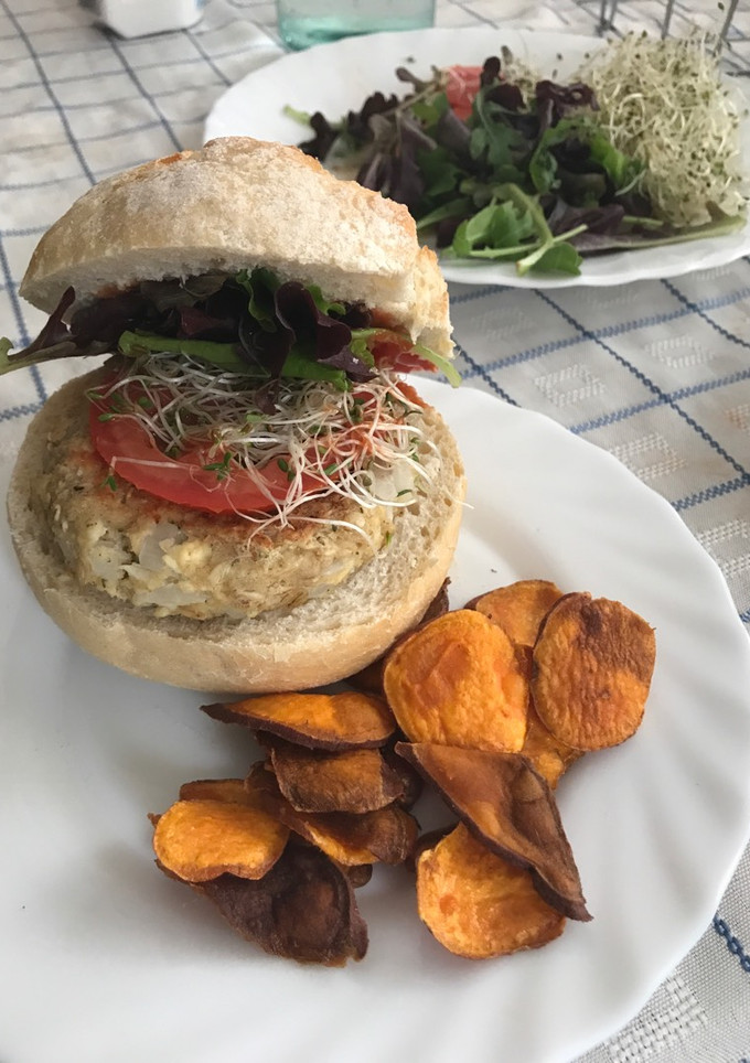 Una foto de Hamburguesas de toffu