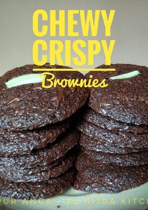 Foto resep Chewy Crispy Brownies