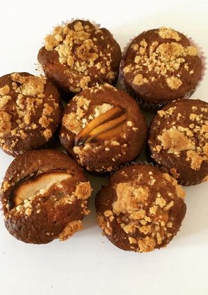 Une photo de Muffins pommes rôties/crumble