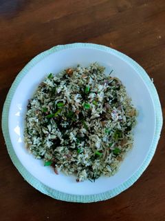 সোয়া শাক রাইস (soya shak rice recipe in Bengali) রেসিপির প্রধান ছবি