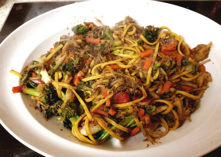 My Hoisen Duck with stir fry veg. π